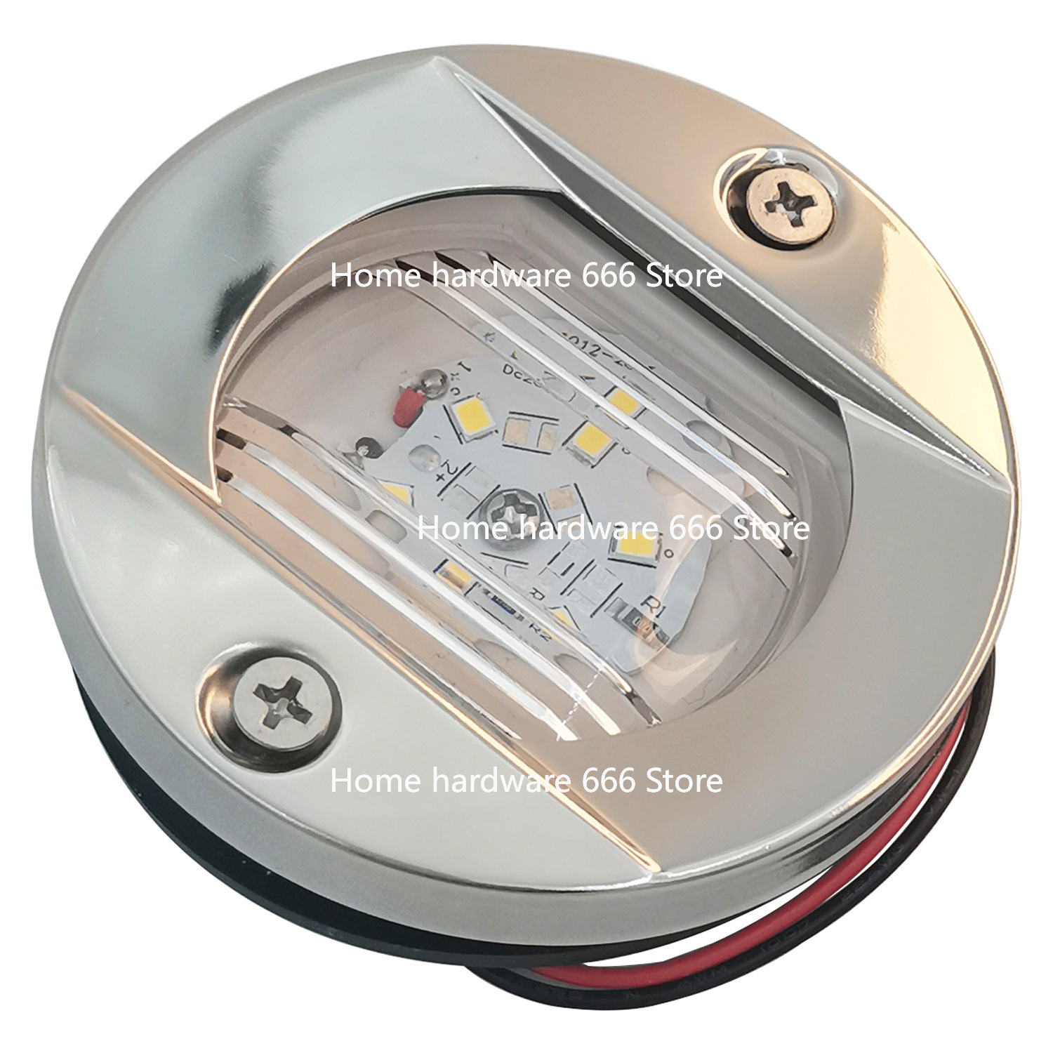 Fishing Boat Navigation Light - Feu arrière rond en acier inoxydable,