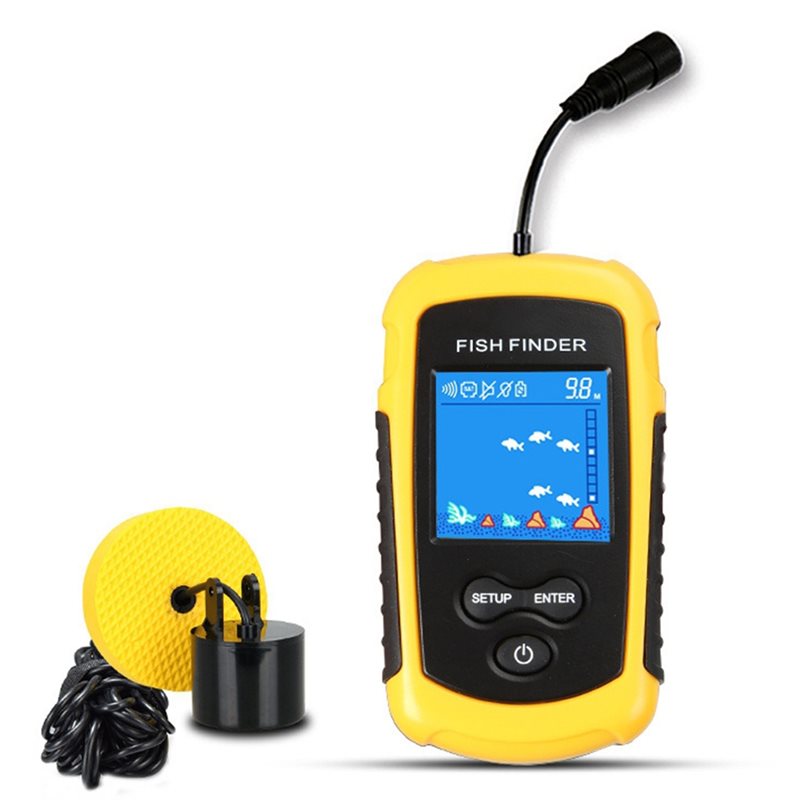 Fishing Boat Depth Finder - ABHT-Kayak Sonar Portable de Pêche, Détecteur