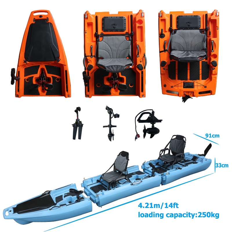 Fishing Boat Seat - Kayak à pédales détachable pour 2
