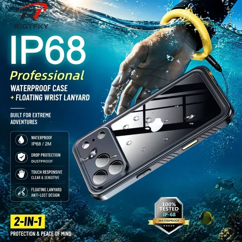 Fishing Boat Cover - Étui étanche IP68 pour iPhone 17