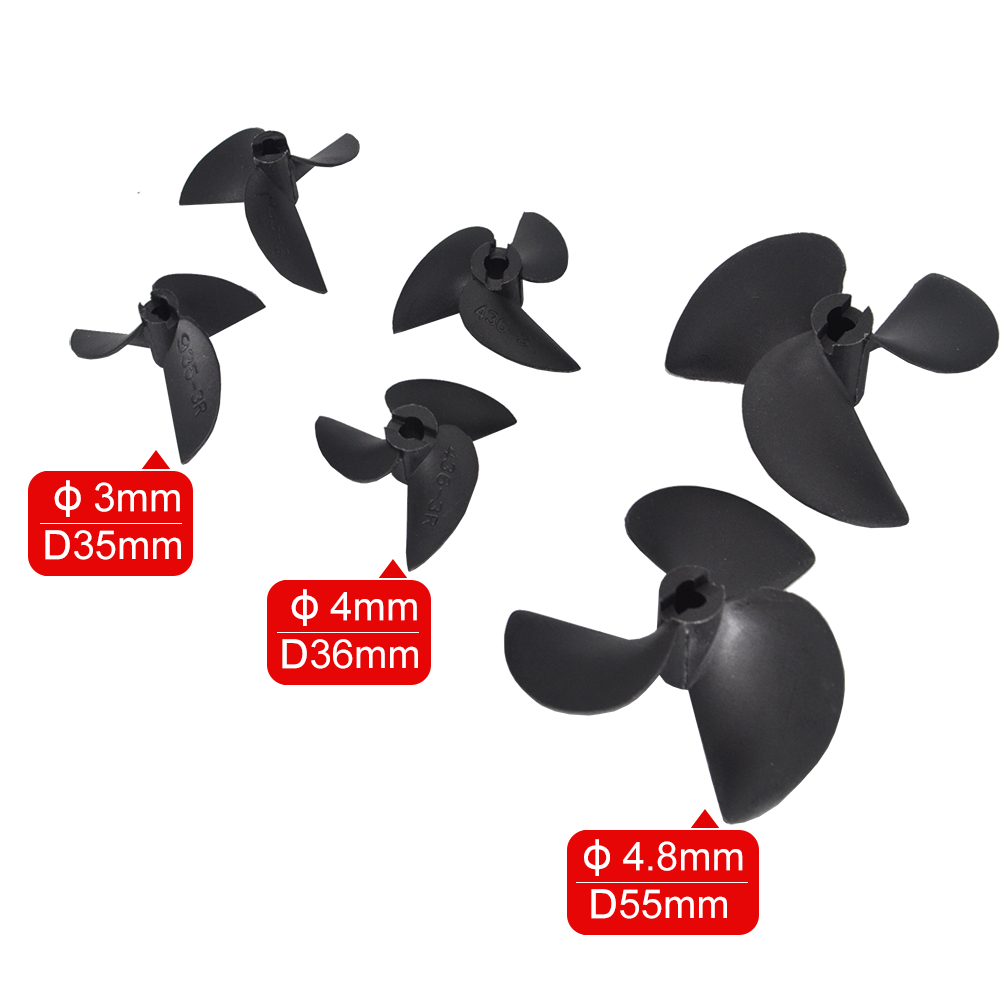 Fishing Boat Paddle - Hélice en nylon pour bateau RC,