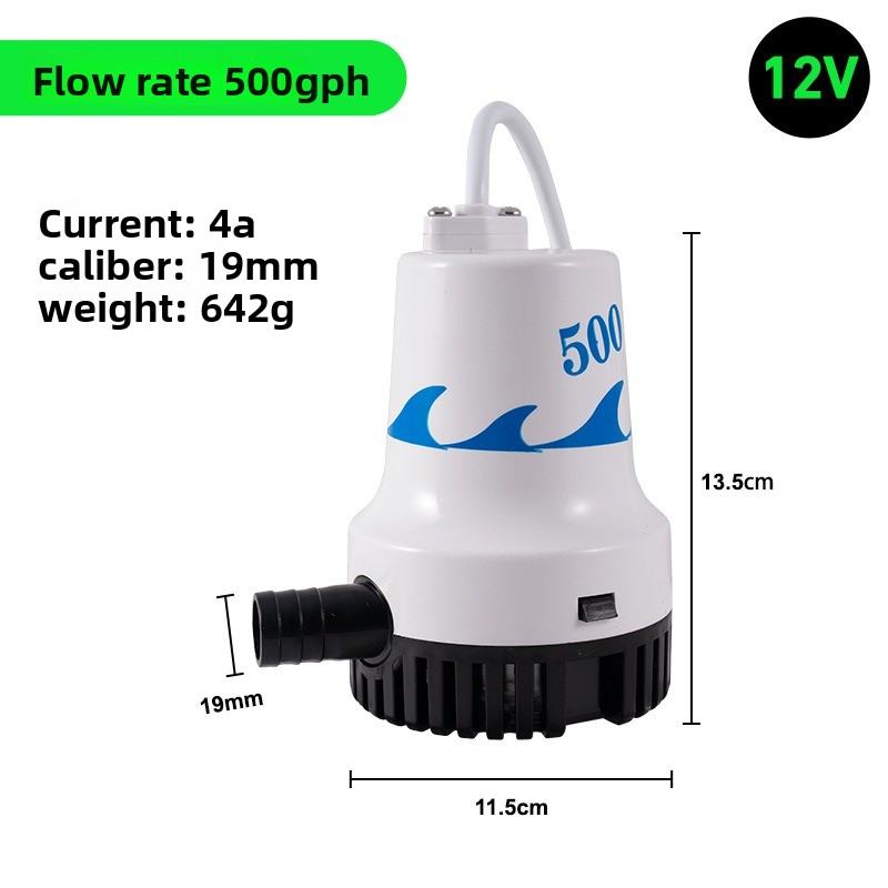 Pompe de cale marine 12V 24V,  - Fishing Boat Bilge Pump avis et prix
