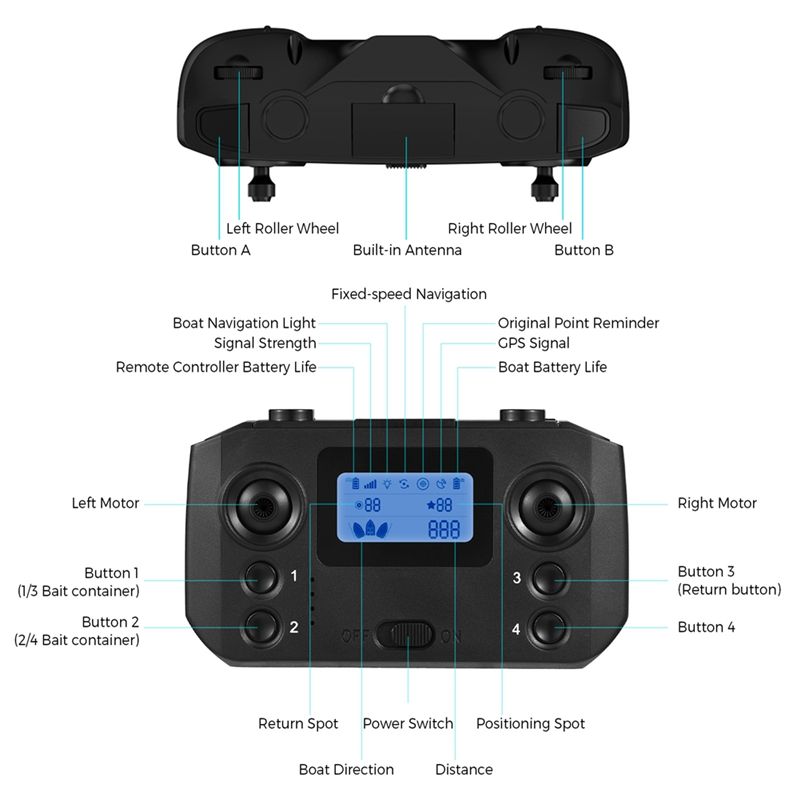 Télécommande de bateau à appât - Fishing Boat Gps avis et prix