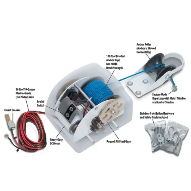 Treuil électrique 12V pour anc - Fishing Boat Anchor Winch avis et prix