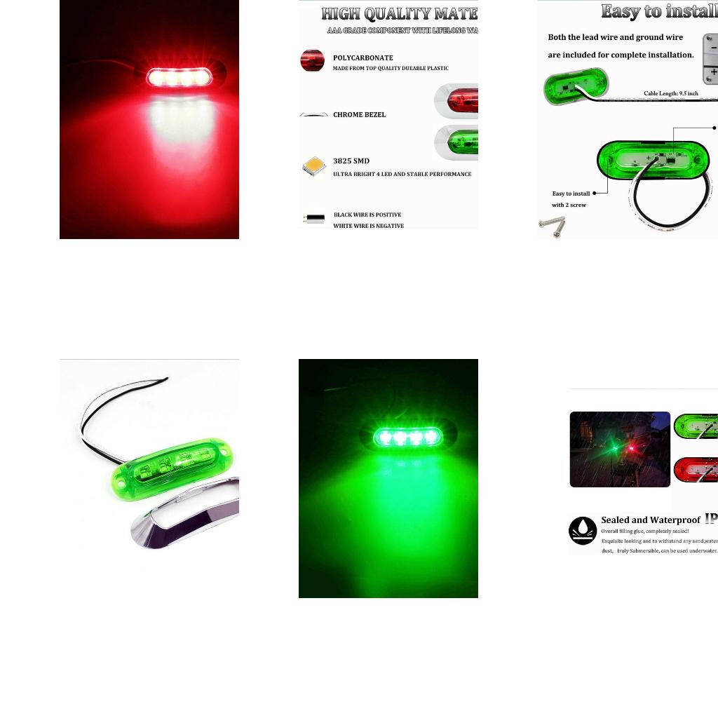 Feu Navigation marin rouge ver - Fishing Boat Navigation Light avis et prix