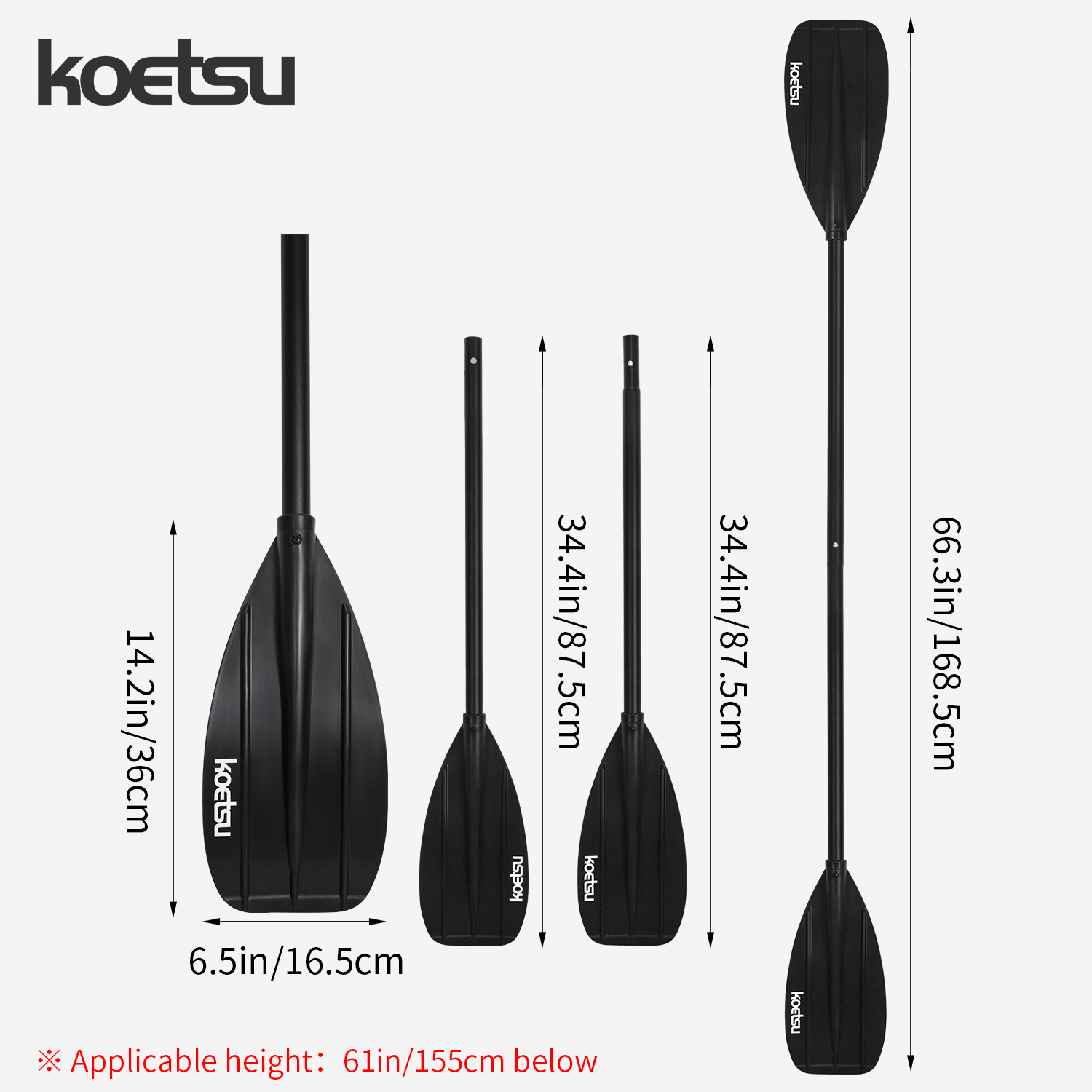 KOETSU – pagaie de Kayak à Dou - Fishing Boat Paddle avis et prix