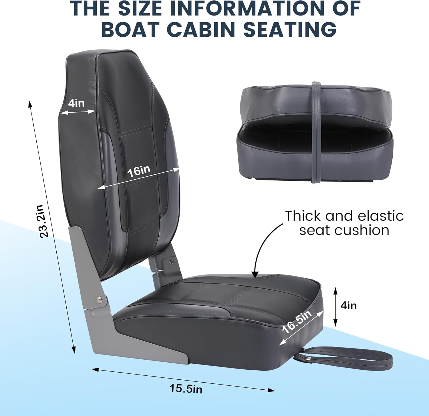 Lot de 2 sièges de bateau plia - Fishing Boat Seat avis et prix