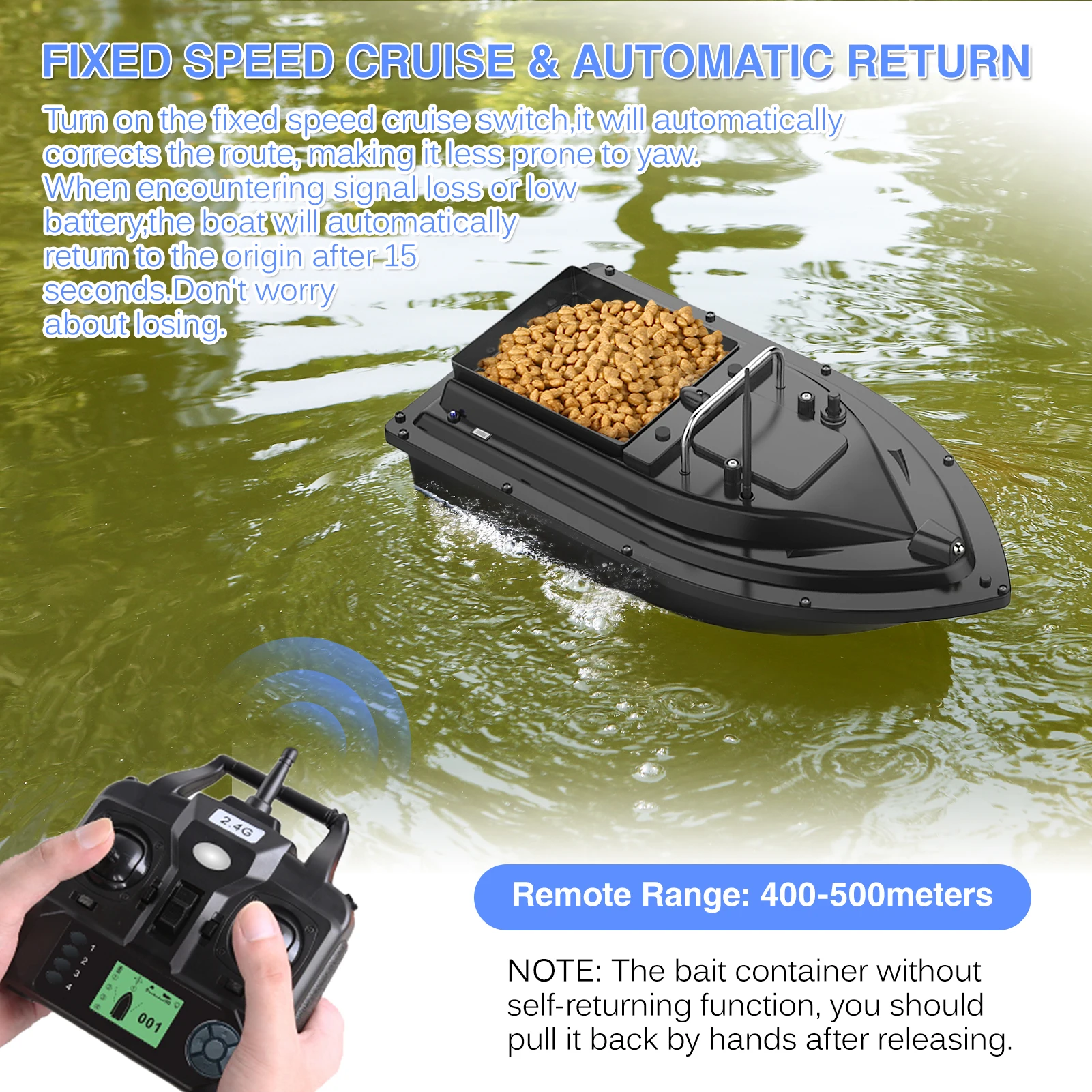 Bateau à appâts de pêche D16E  - Fishing Boat Gps avis et prix