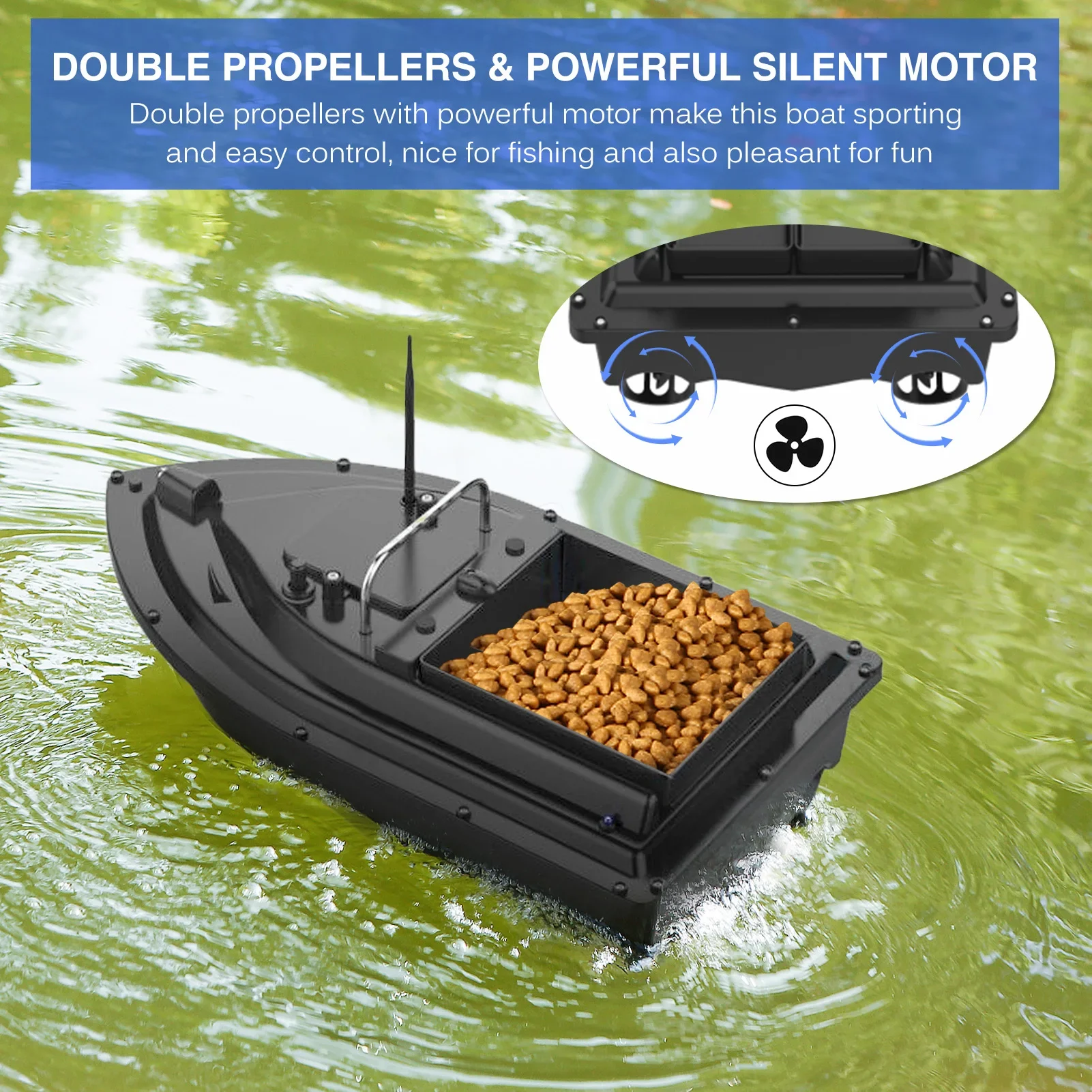 Bateau à appâts de pêche D16E  - Fishing Boat Gps avis et prix