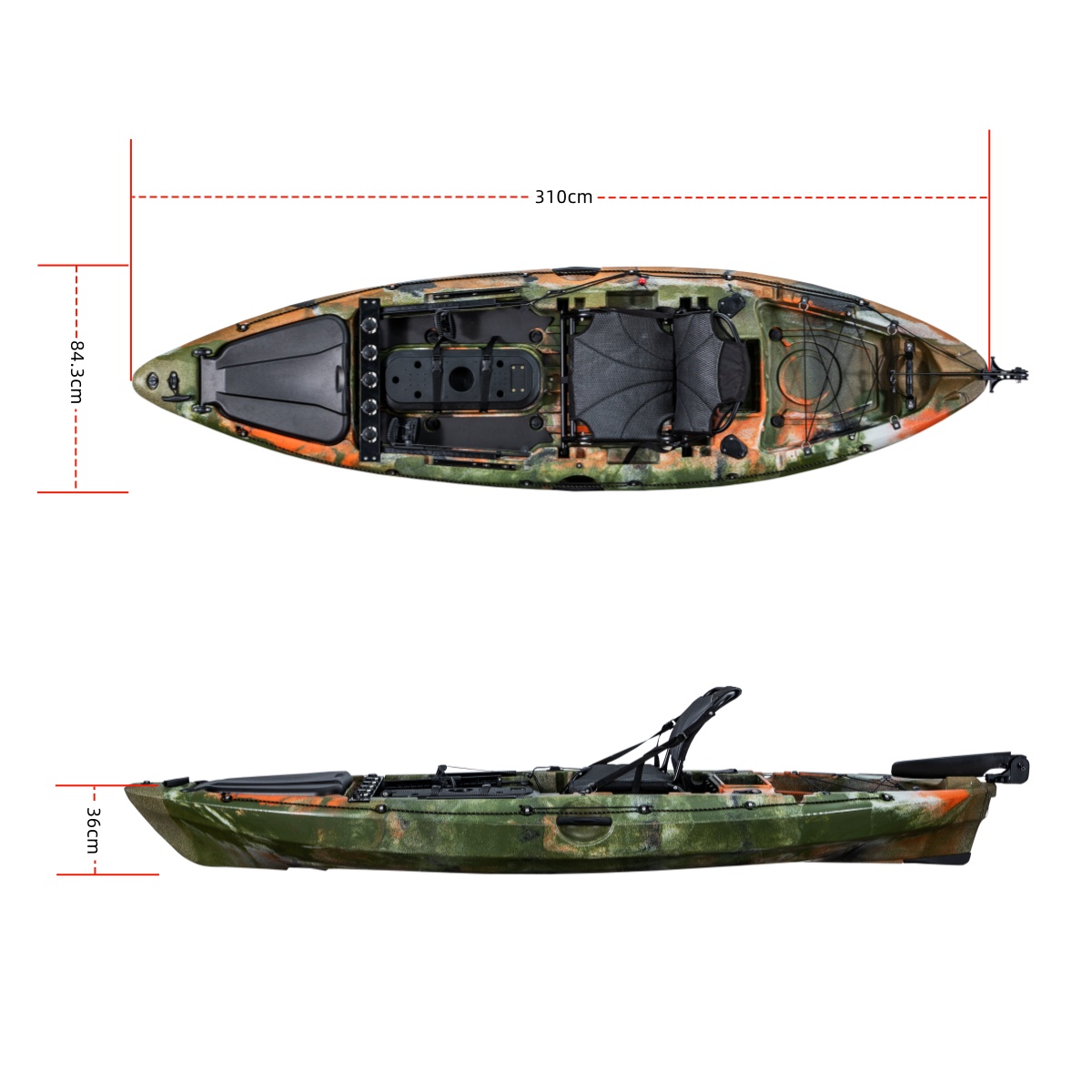 Kayak de pêche individuel LSF  - Fishing Boat Seat avis et prix